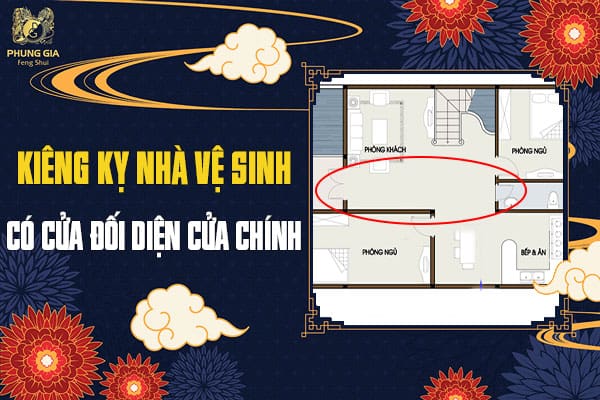 Kiêng Kỵ Nhà Vệ Sinh Có Cửa Đối Diện Cửa Chính