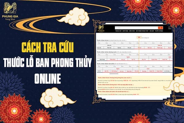 Cách Tra Cứu Thước Lỗ Ban Phong Thủy Online