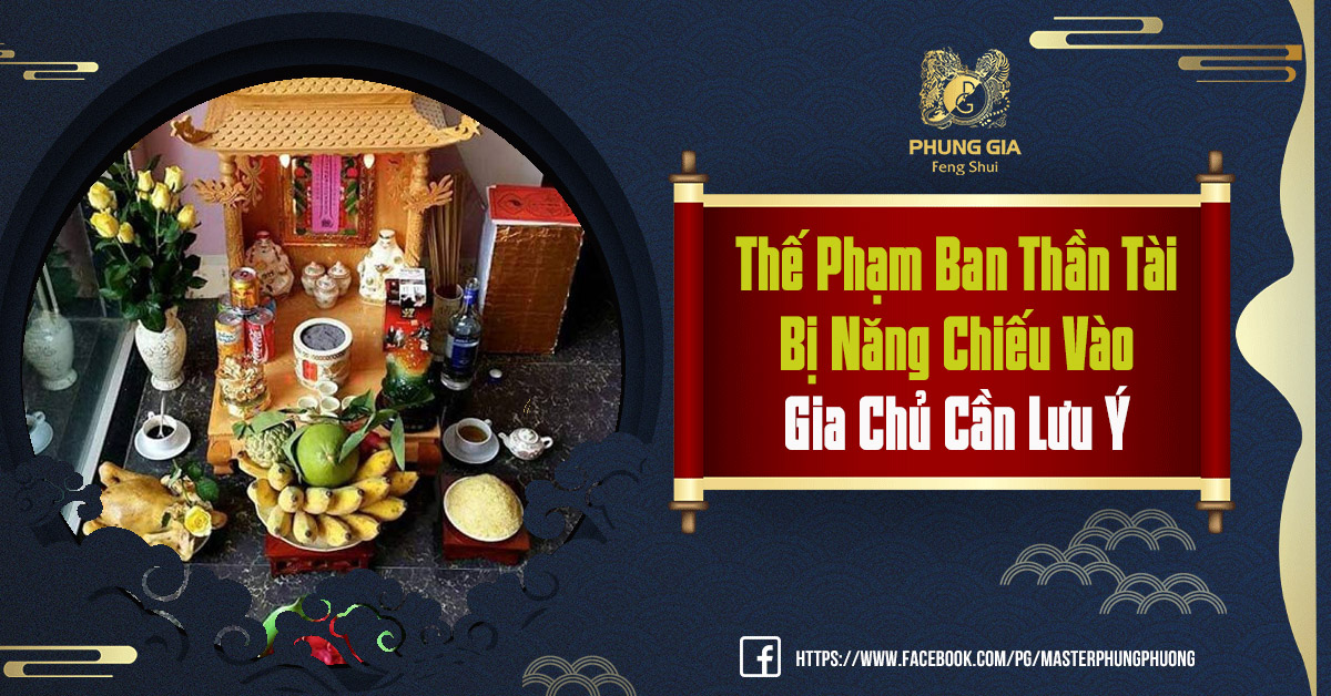 Ban Thần Tài Bị Nắng Chiếu Vào