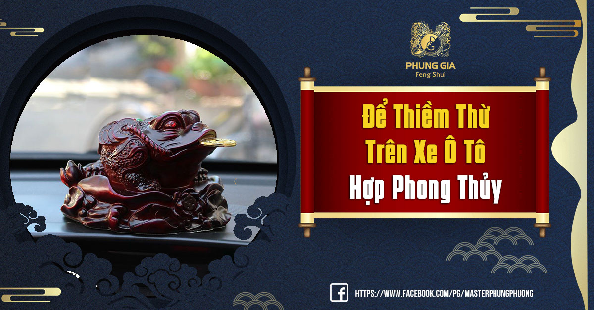 Để Thiềm Thừ Trên Xe Ô Tô Hợp Phong Thủy