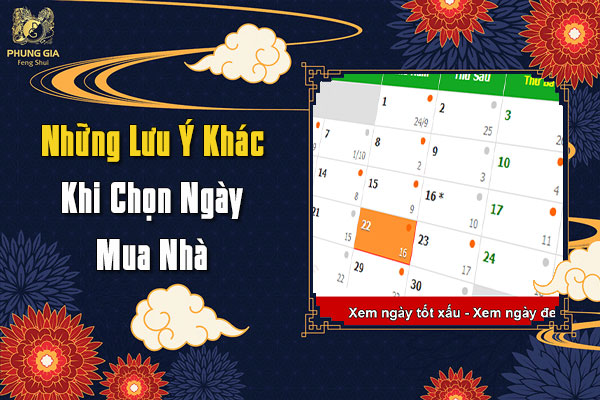 Phong Thuỷ Xem Ngày Tốt Mua Nhà Đại Cát ?