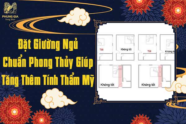 Đặt Giường Ngủ Chuẩn Phong Thủy Giúp Tăng Tính Thẩm Mỹ