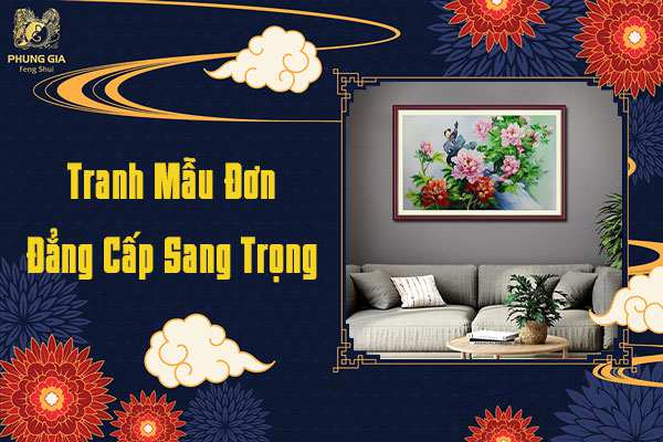 Tranh Mẫu Đơn Đẳng Cấp Sang Trọng