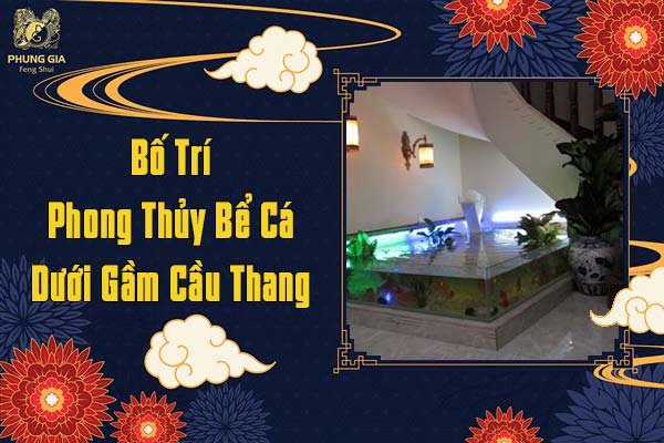 Bố Trí Phong Thủy Bể Cá Dưới Gầm Cầu Thang