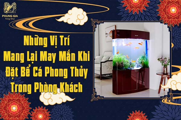 Những Vị Trí Mang Lại May Mắn Khi Đặt Bể Cá Phong Thủy Trong Phòng Khách