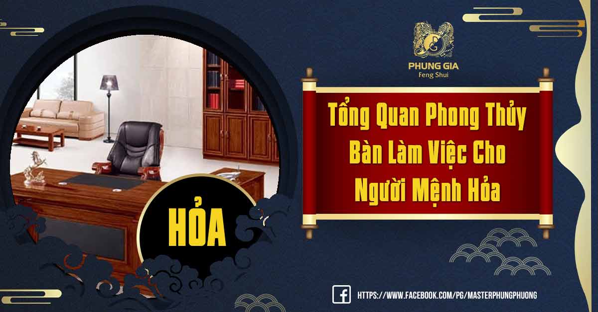 phong thủy bàn làm việc cho người mệnh Hỏa