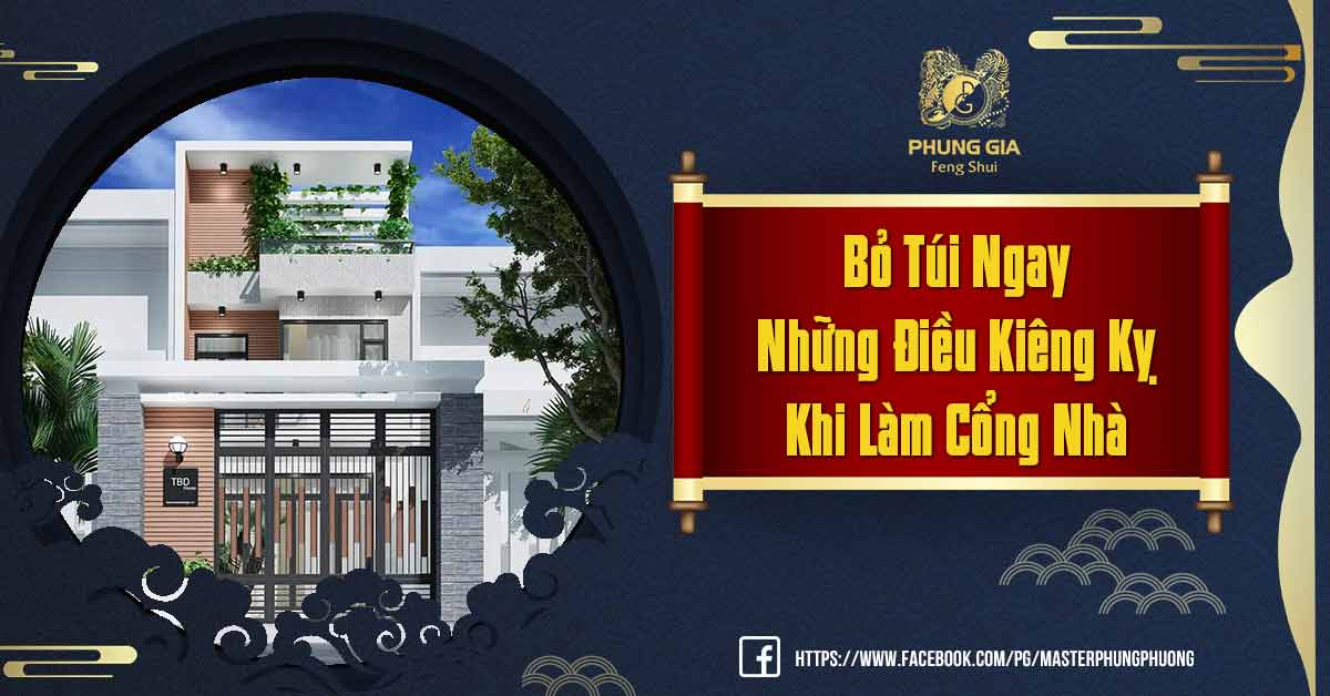 Kiêng Kỵ Khi Làm Cổng Nhà