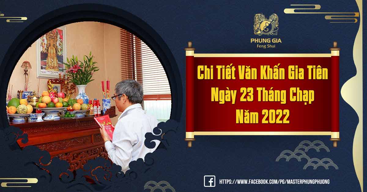 Văn Khấn Gia Tiên Ngày 23 Tháng Chạp
