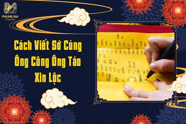 Cách Viết Sớ Cúng Ông Công Ông Táo Xin Lộc