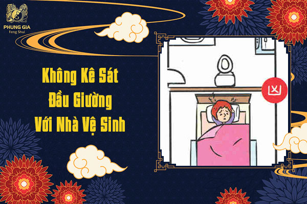 Không Kê Sát Đầu Giường Với Nhà Vệ Sinh