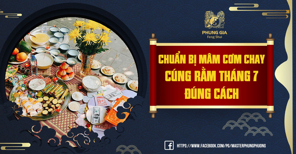 Mâm Cơm Chay Cúng Rằm Tháng 7
