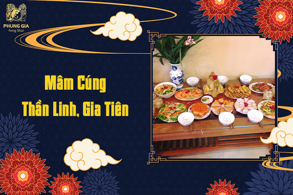 Mâm cúng thần linh gia tiên