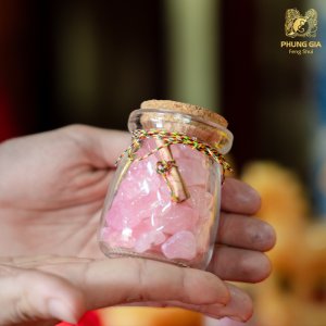 Hũ đá thạch anh hồng