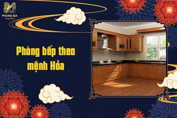 Phòng bếp theo mệnh Hỏa