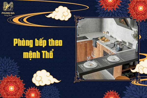 Phòng bếp theo mệnh Thổ