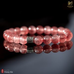 Vòng tay thái tuế thạch anh dâu